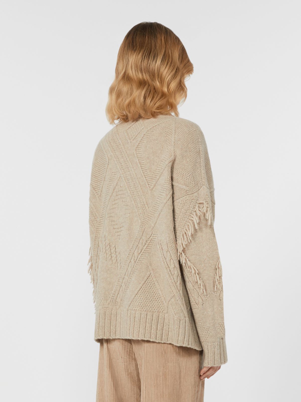 Wool knit cardigan - SAND - Weekend - 3
