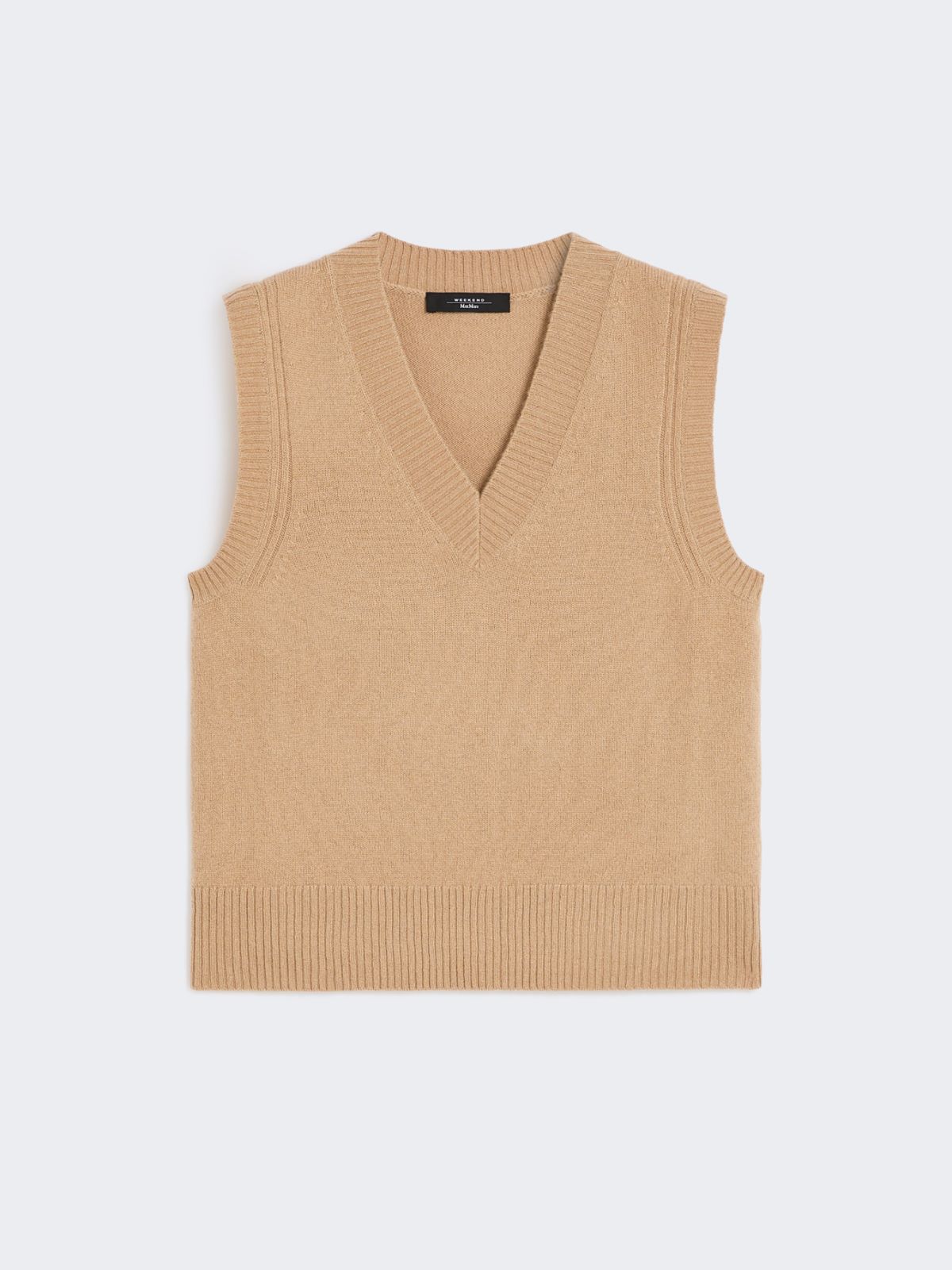 Cashmere knit gilet - CAMEL - Weekend - 6