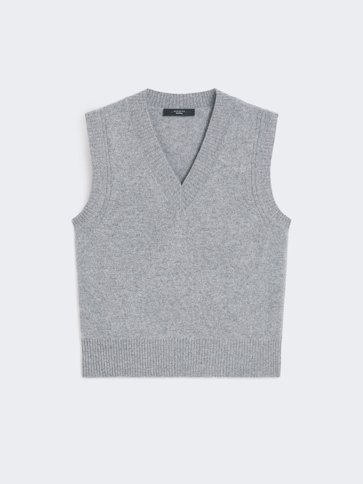 Cashmere knit gilet - MEDIUM GREY - Weekend - 6