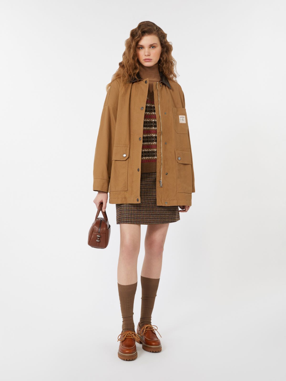 Gilet in jacquard di alpaca e lana - CAMMELLO - Weekend