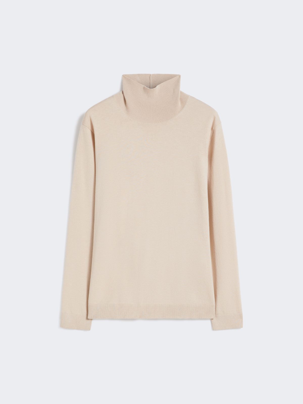 Wool and silk knit turtleneck - BEIGE - Weekend - 6