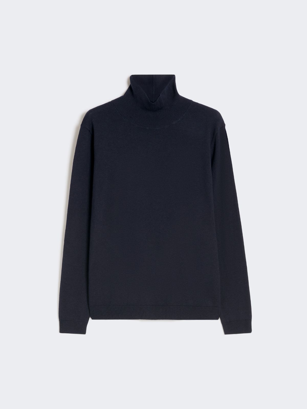 Wool and silk knit turtleneck - NAVY - Weekend - 6