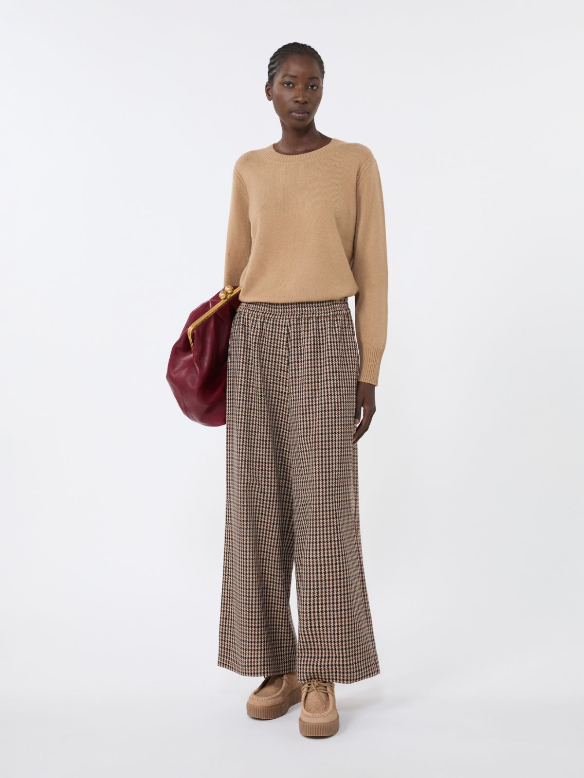 Cashmere yarn jumper - CAMEL - Weekend