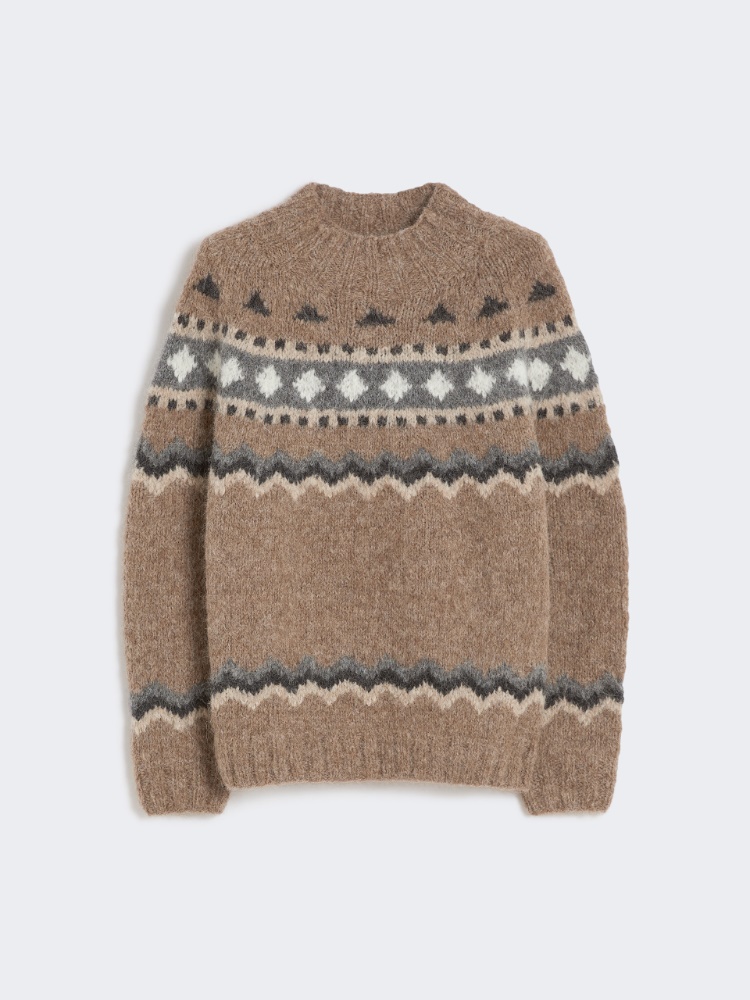 Jacquard alpaca turtleneck - MARRON GLACE' - Weekend - 2