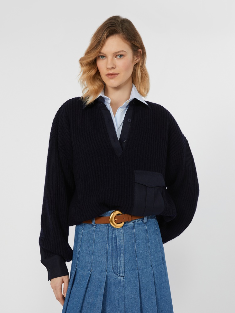 Wool and cashmere pullover - ULTRAMARINE - Weekend