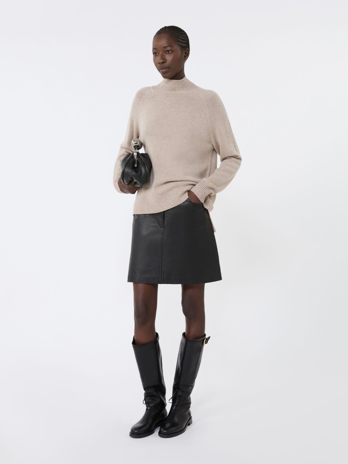 Dolcevita in filato di cachemire - BEIGE - Weekend