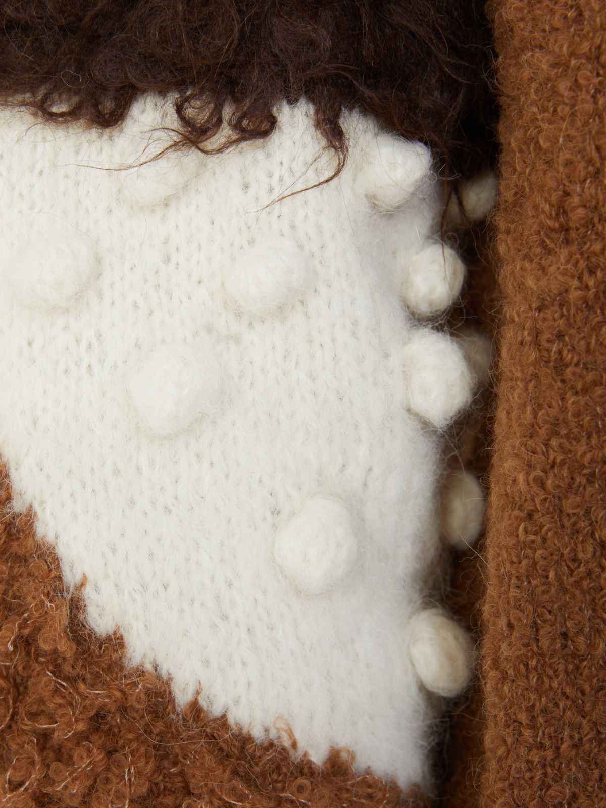 Girocollo in alpaca bouclé - CUOIO - Weekend - 5