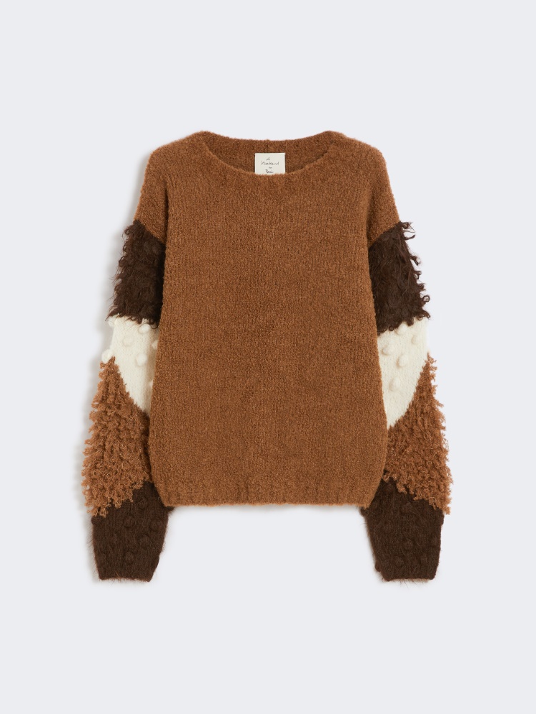 Girocollo in alpaca bouclé - CUOIO - Weekend - 7