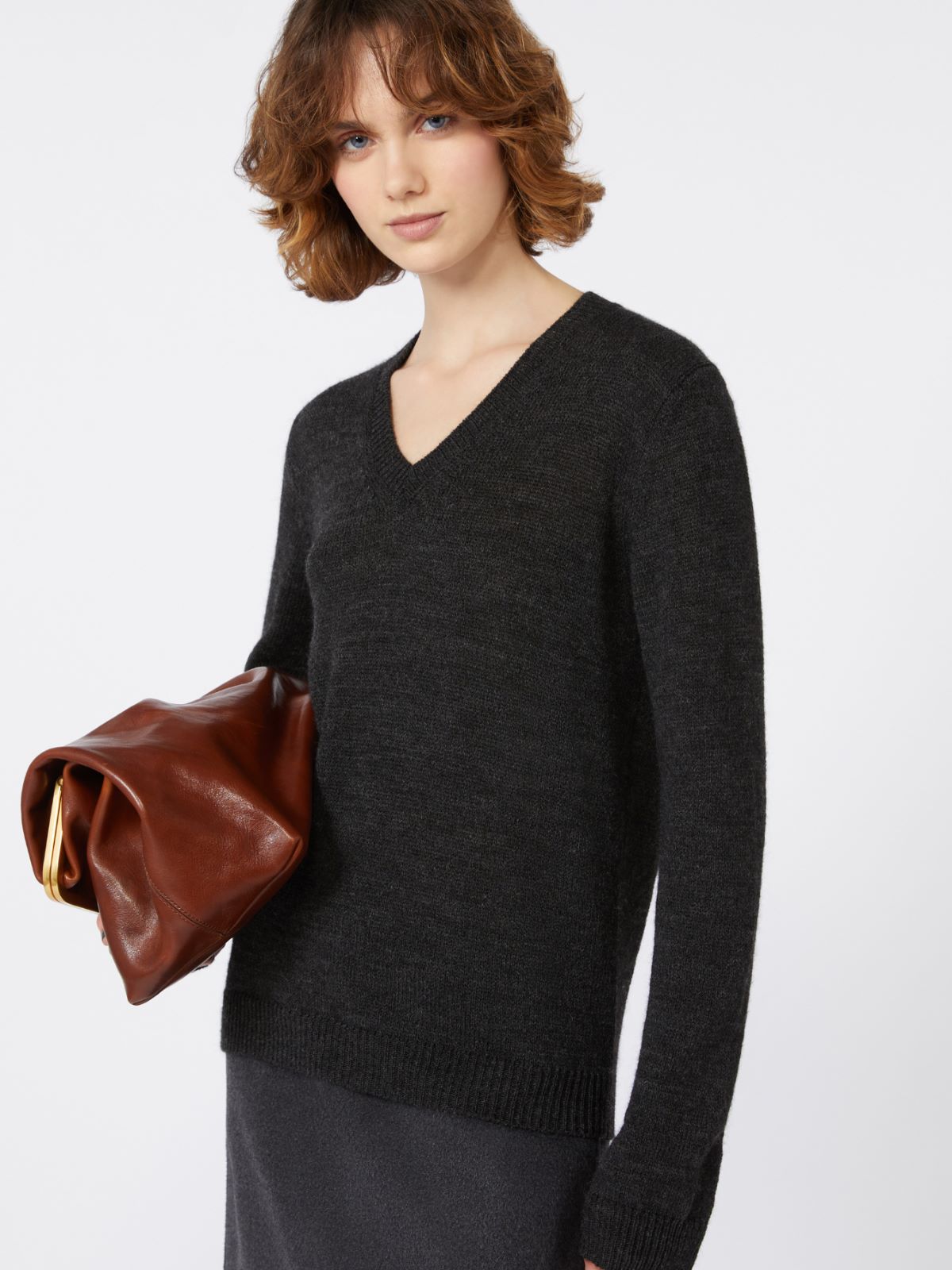 Maglia in filato mohair - ANTRACITE - Weekend - 4
