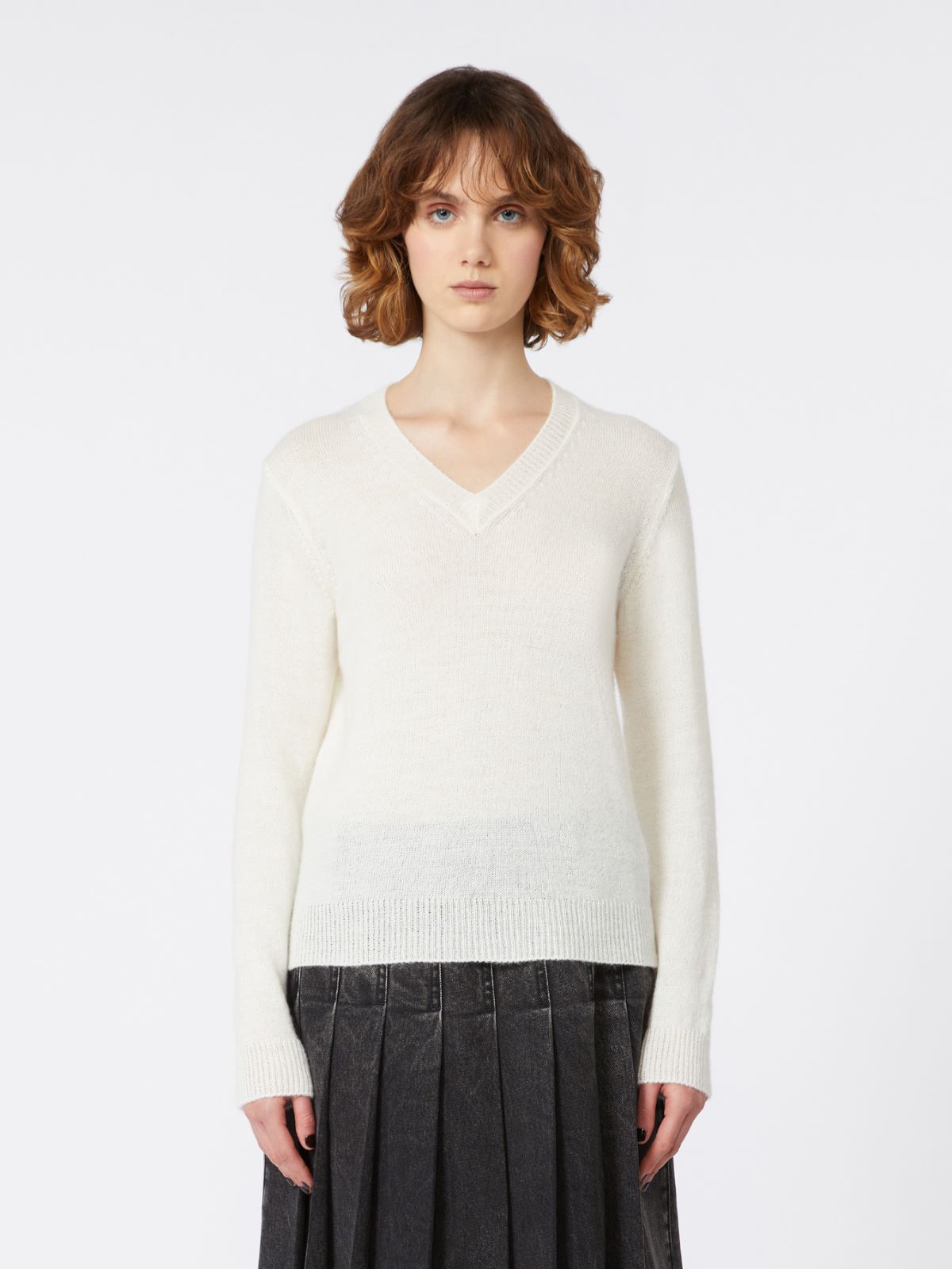 Mohair knit jumper - WHITE - Weekend - 2
