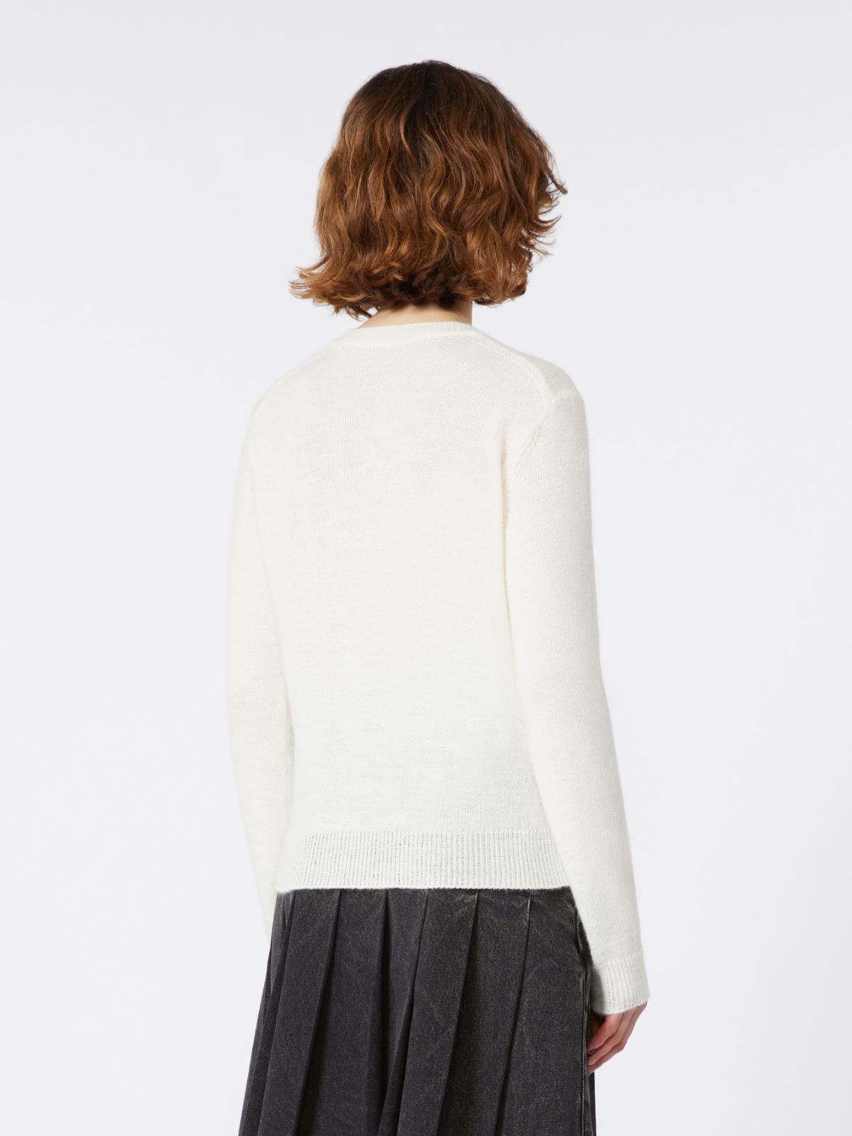 Mohair knit jumper - WHITE - Weekend - 3