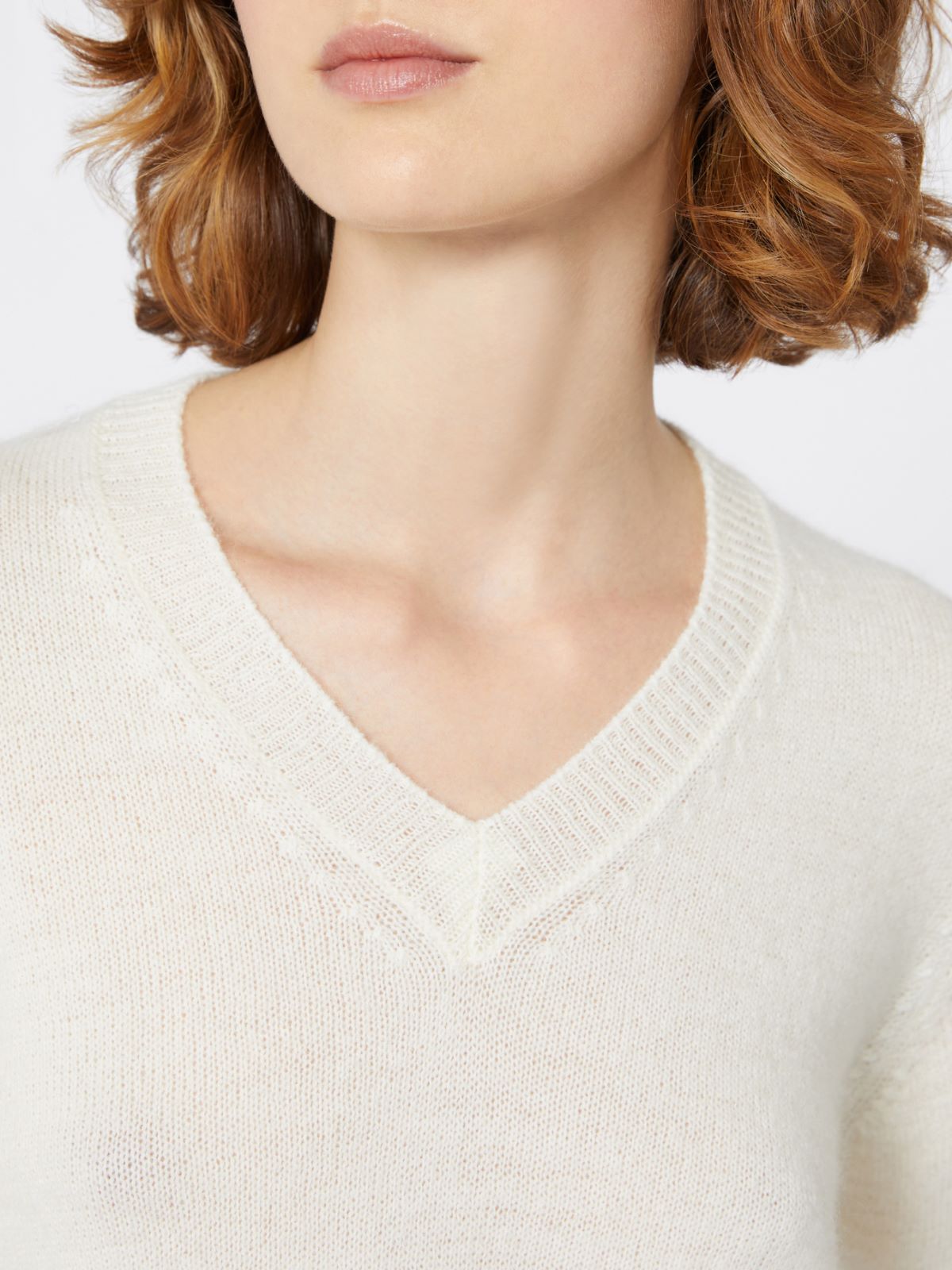 Mohair knit jumper - WHITE - Weekend - 5