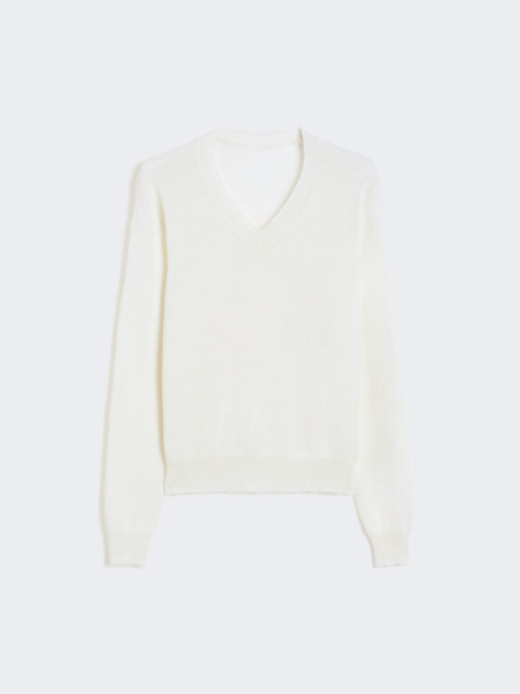 Mohair knit jumper - WHITE - Weekend