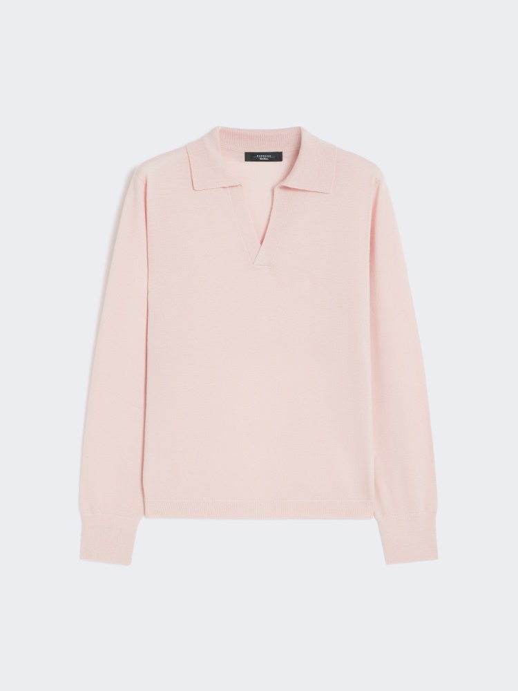 Wool and cashmere polo shirt - PINK - Weekend