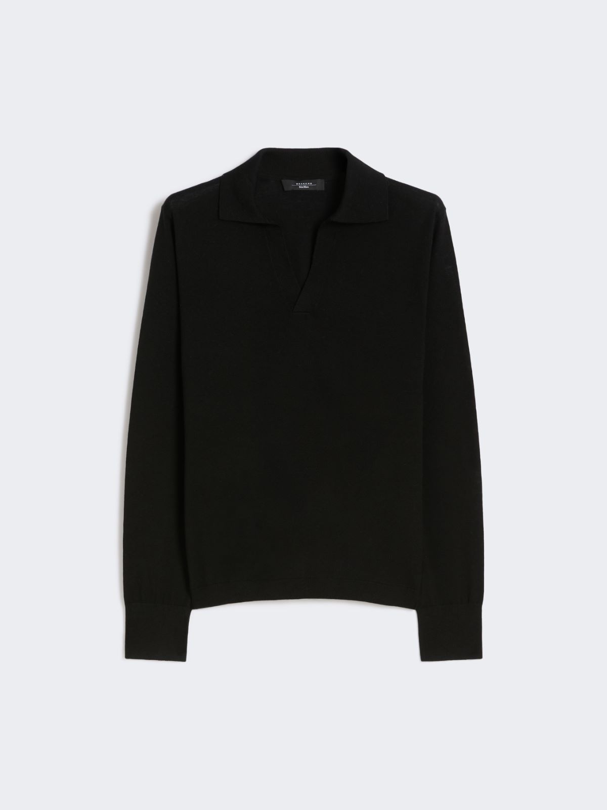 Wool and cashmere polo shirt - BLACK - Weekend - 5