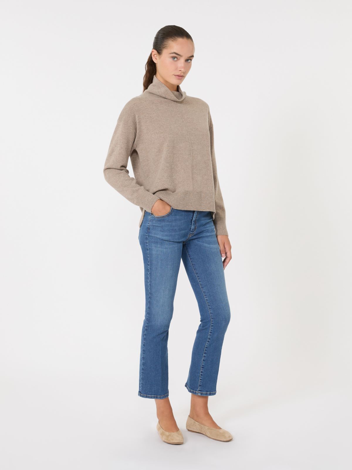 Wool and cashmere jumper - HAZELNUT BROWN - Weekend