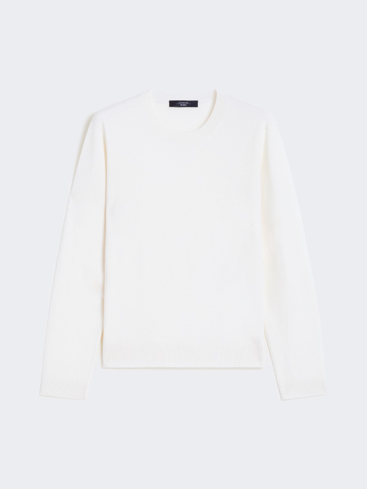 Silk and wool yarn jumper - ECRU - Weekend - 2