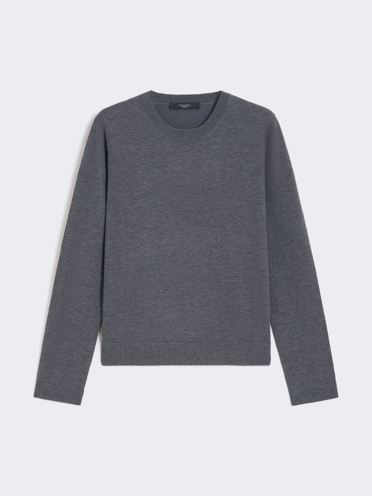 Silk and wool yarn jumper - DARK GREY - Weekend - 6