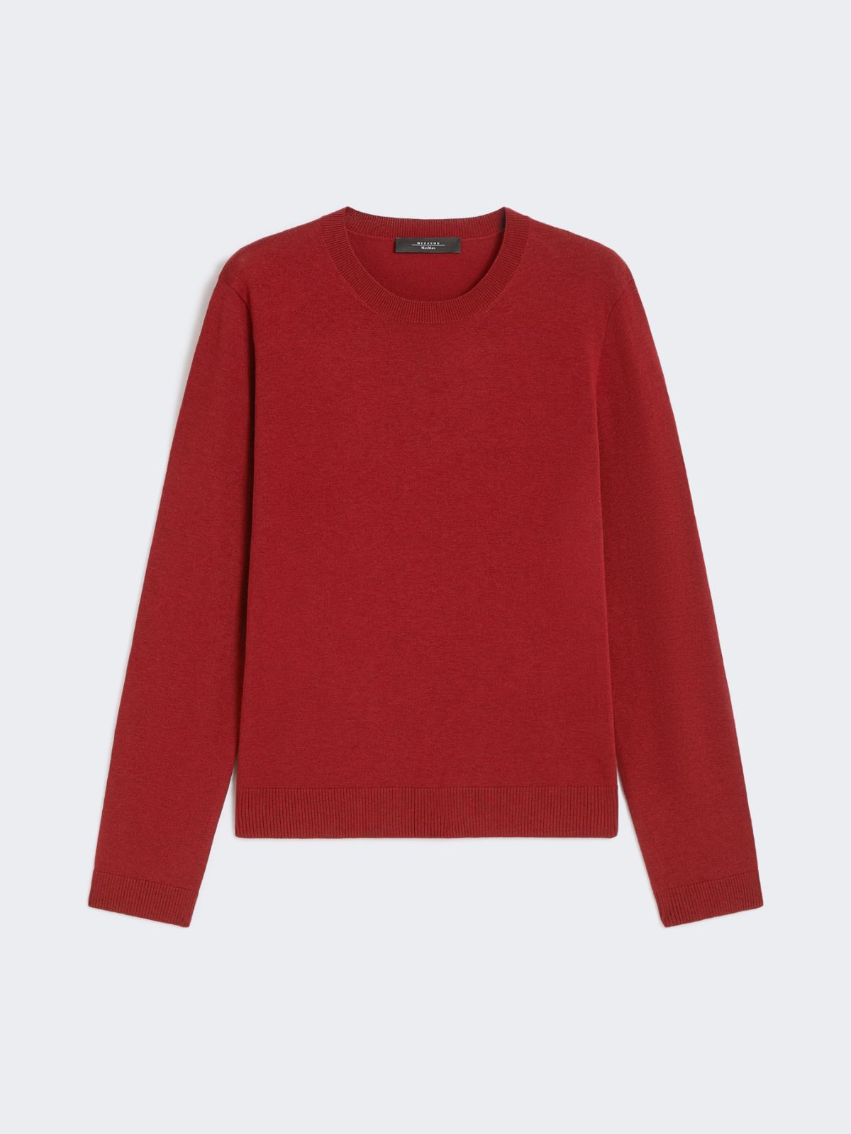 Silk and wool yarn jumper - BERRY RED - Weekend - 6