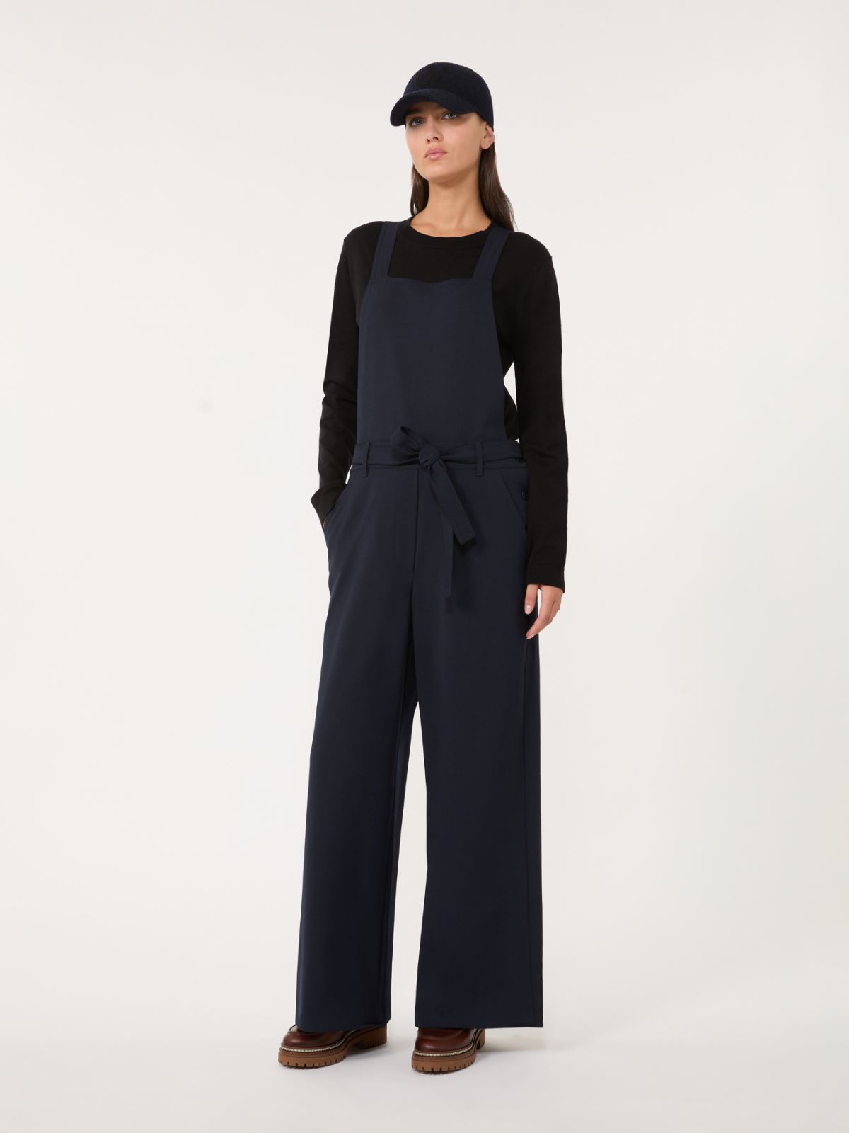 Silk and wool yarn jumper - BLACK - Weekend