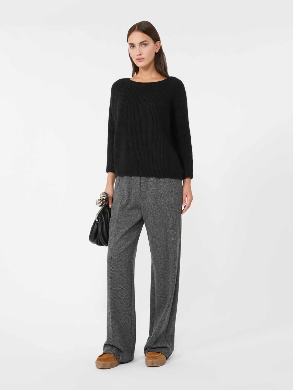 Mohair yarn jumper - BLACK - Weekend