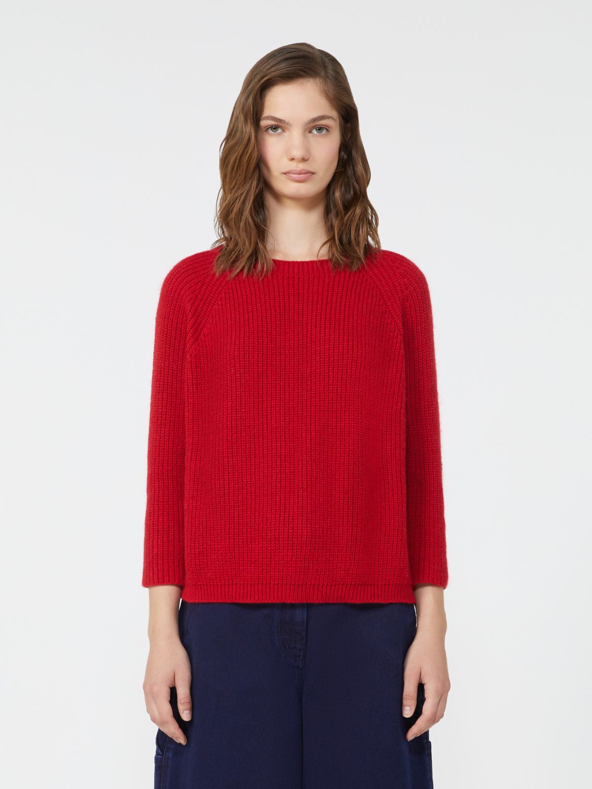 Mohair yarn jumper - RED - Weekend - 2