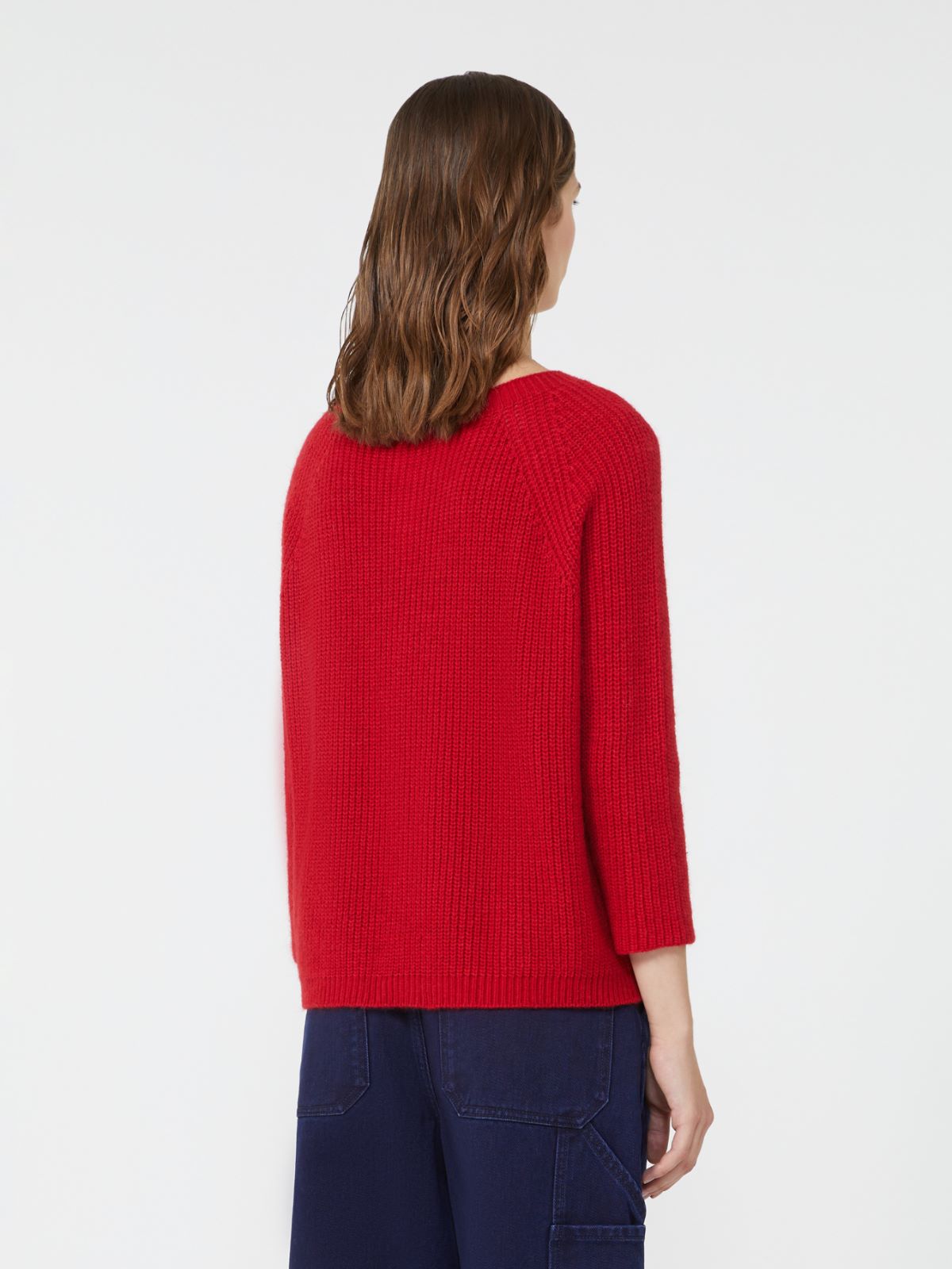 Mohair yarn jumper - RED - Weekend - 3