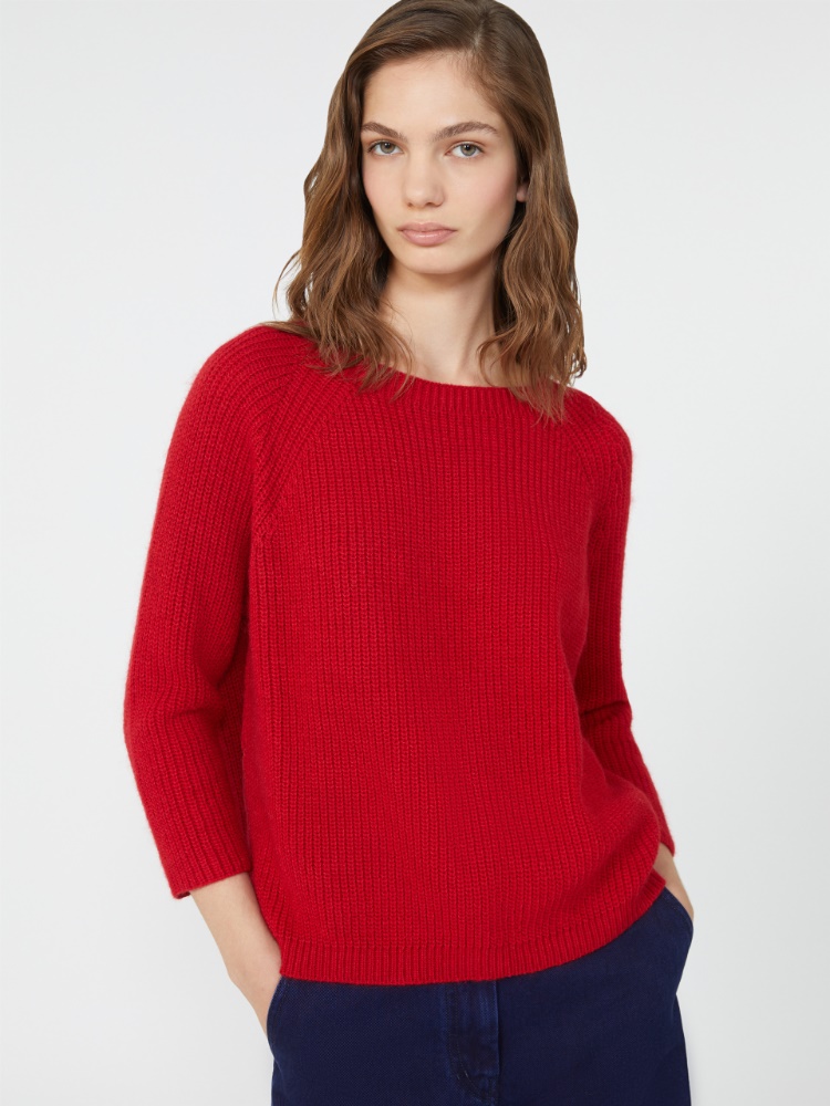 Mohair yarn jumper - RED - Weekend