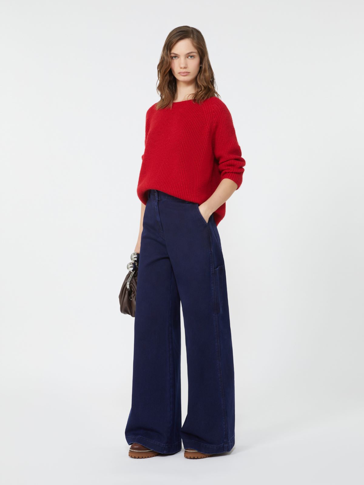 Mohair yarn jumper - RED - Weekend