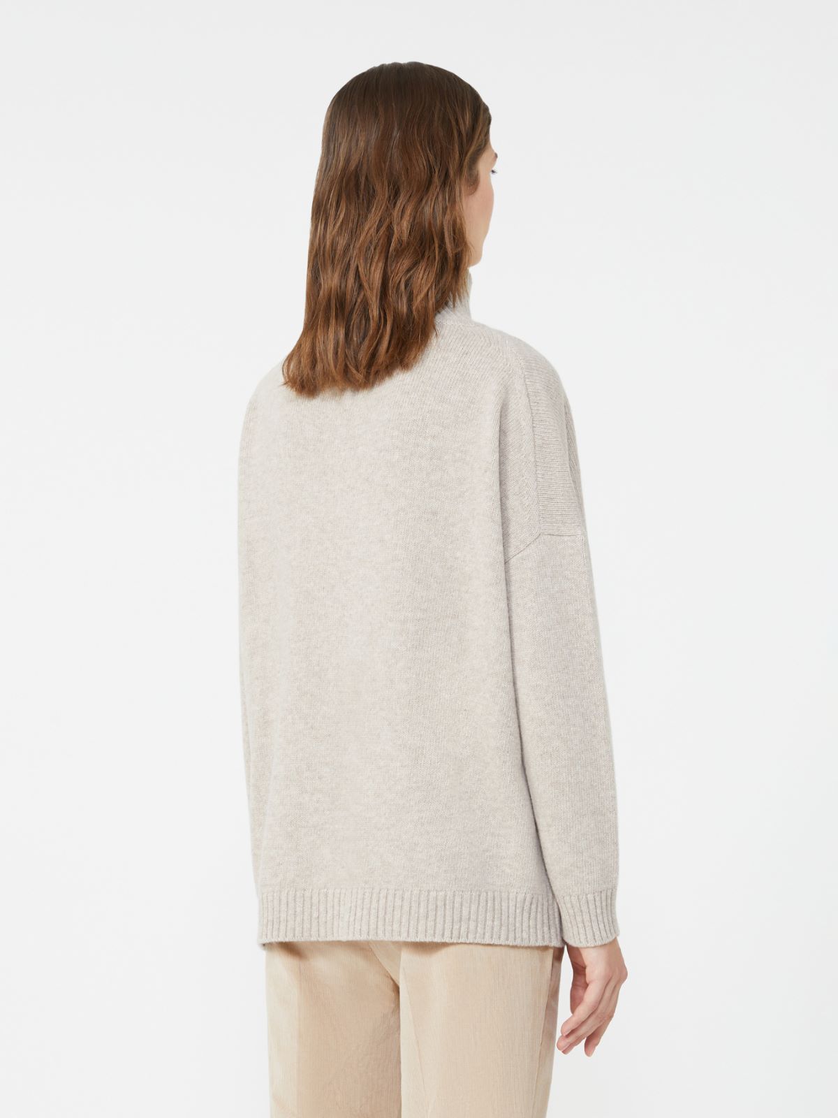 Wool knit turtleneck jumper - SAND - Weekend - 3