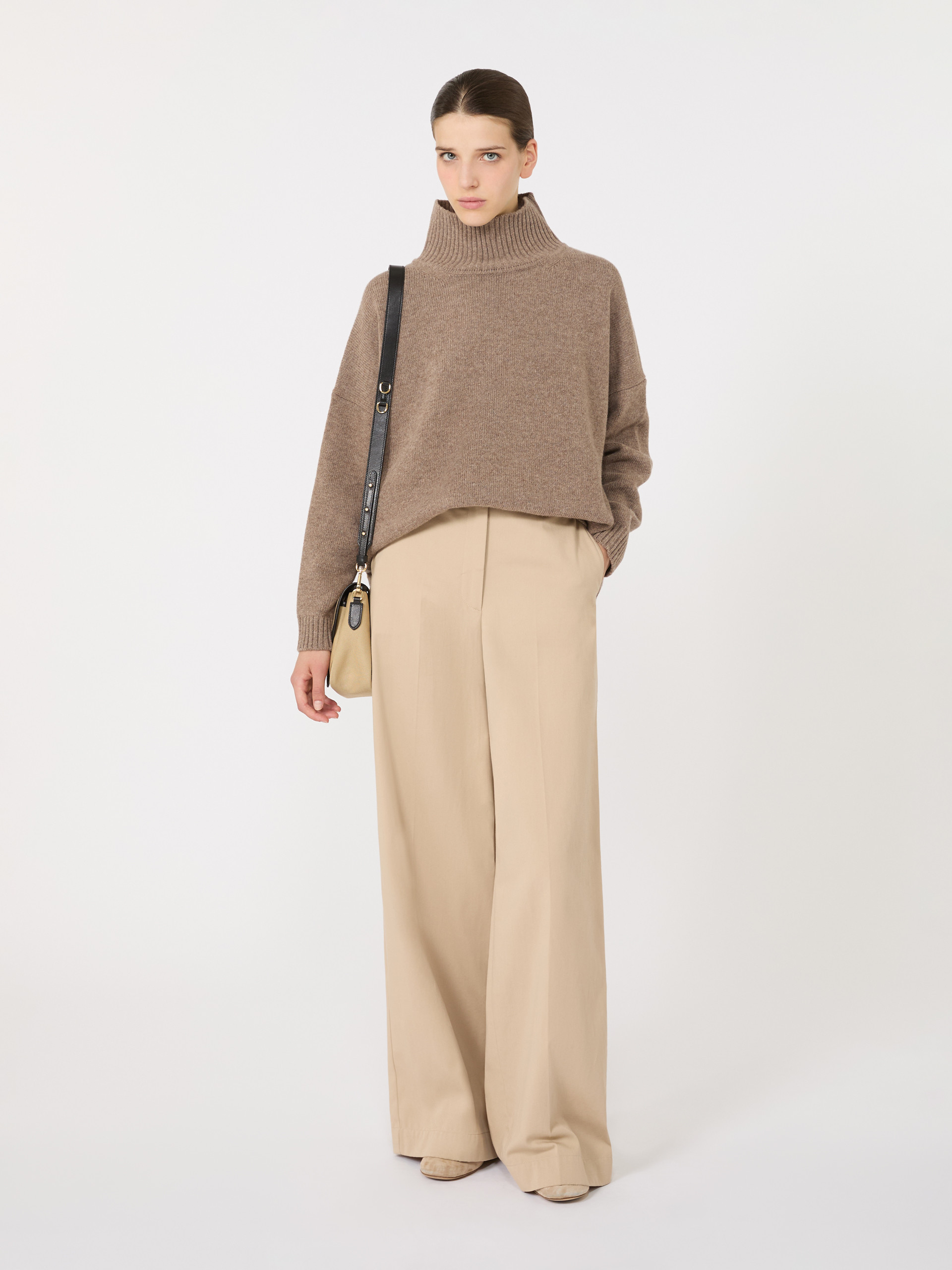 Wool knit turtleneck jumper - HAZELNUT BROWN - Weekend Max Mara