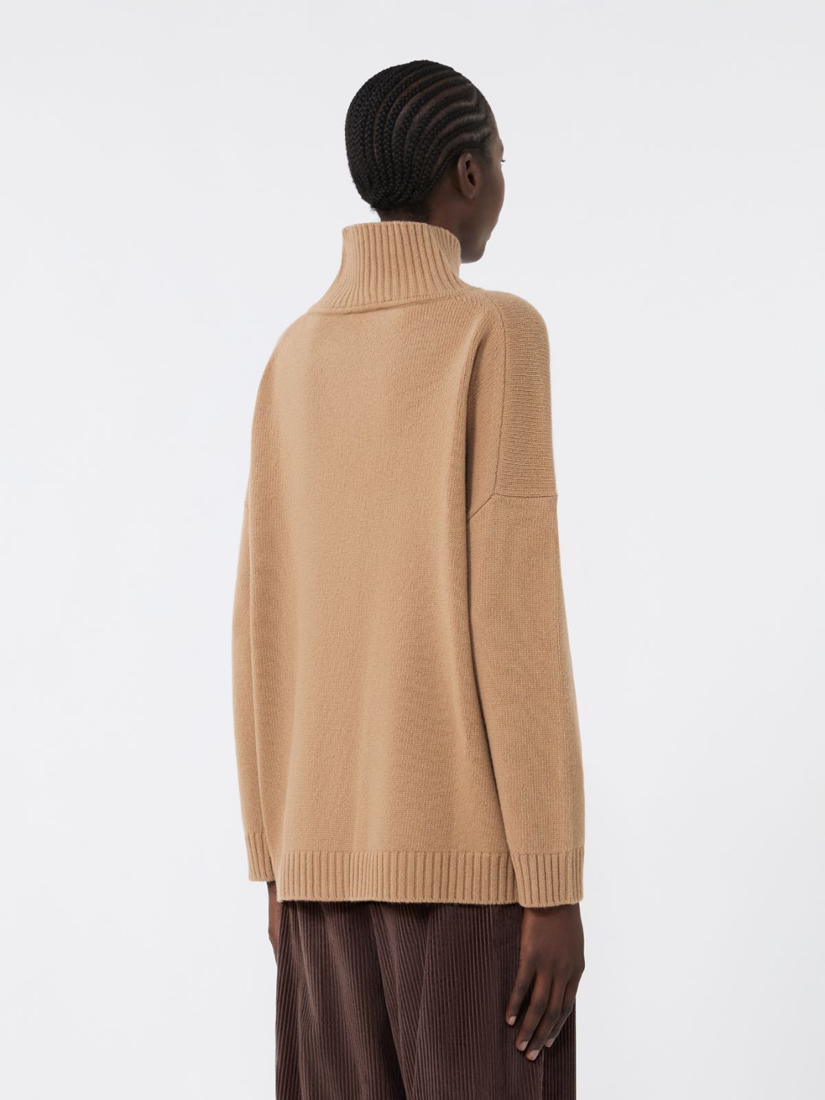 Wool knit turtleneck jumper - CAMEL - Weekend - 3