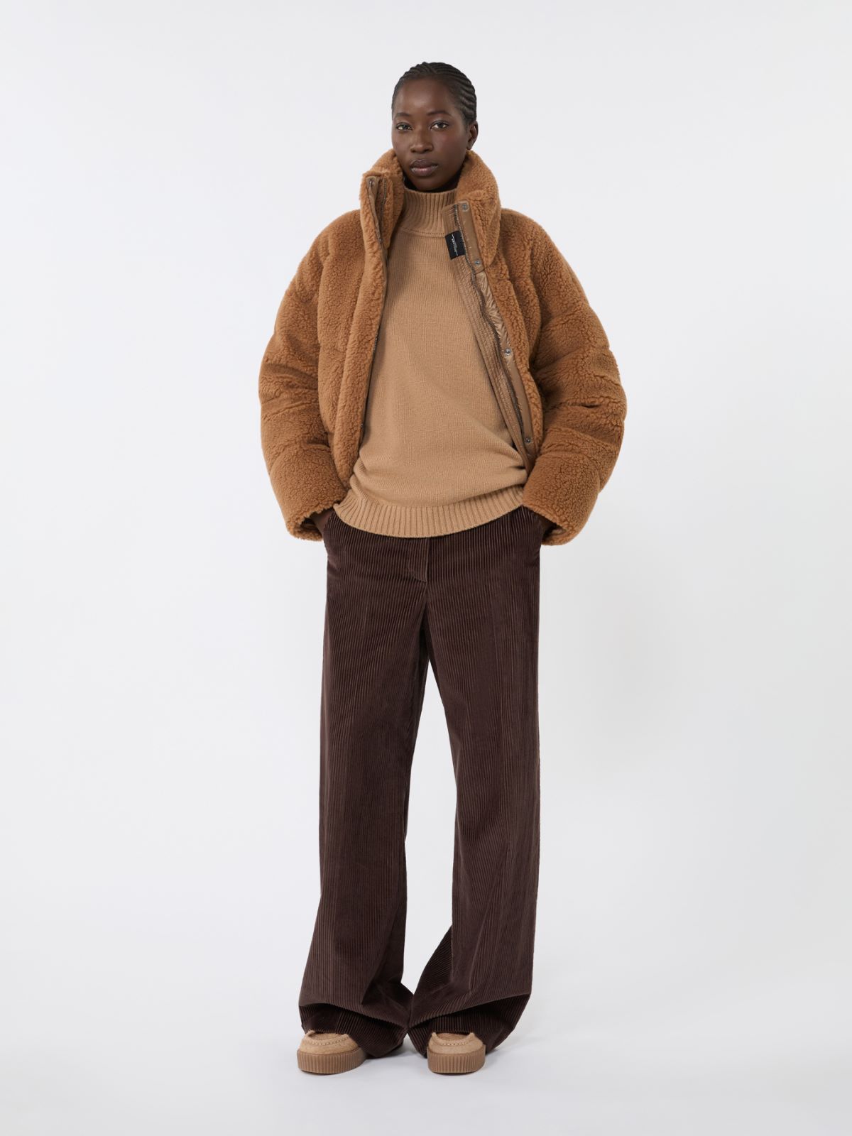 Wool knit turtleneck jumper - CAMEL - Weekend