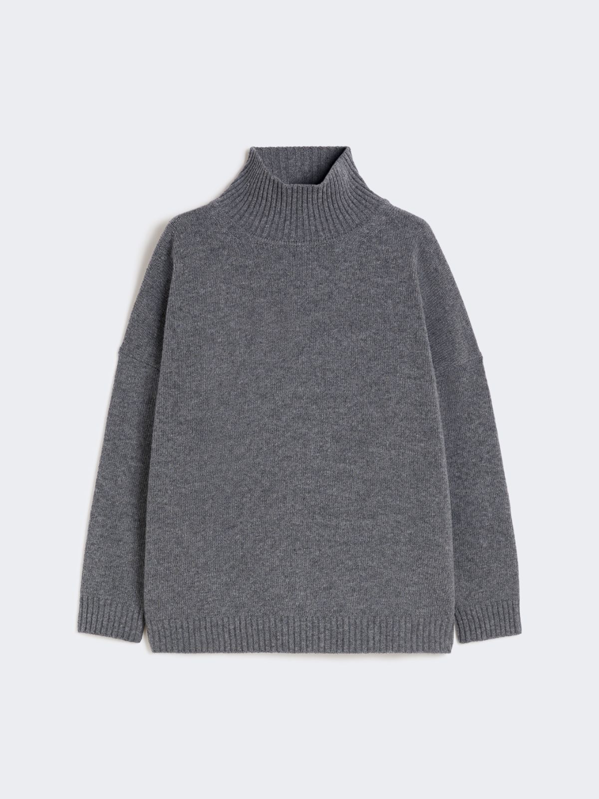 Wool knit turtleneck jumper - DARK GREY - Weekend - 6