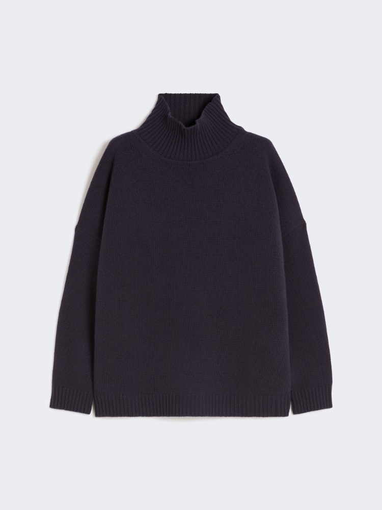 Wool knit turtleneck jumper - NAVY - Weekend - 6