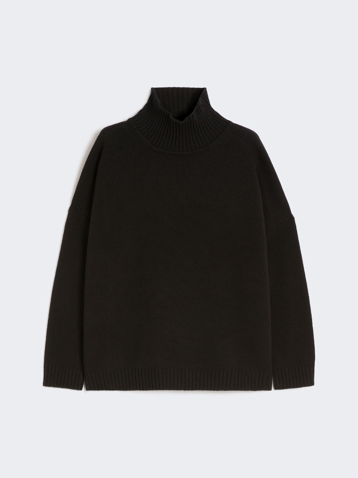 Wool knit turtleneck jumper - BLACK - Weekend - 6