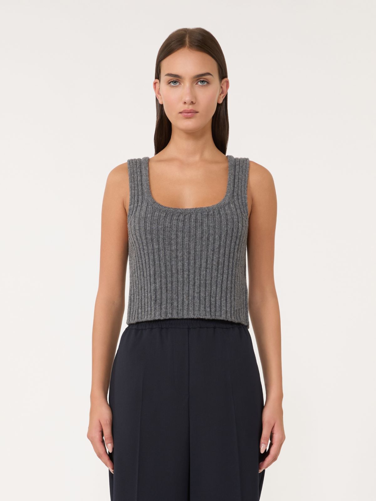 Wool knit top - DARK GREY - Weekend - 2