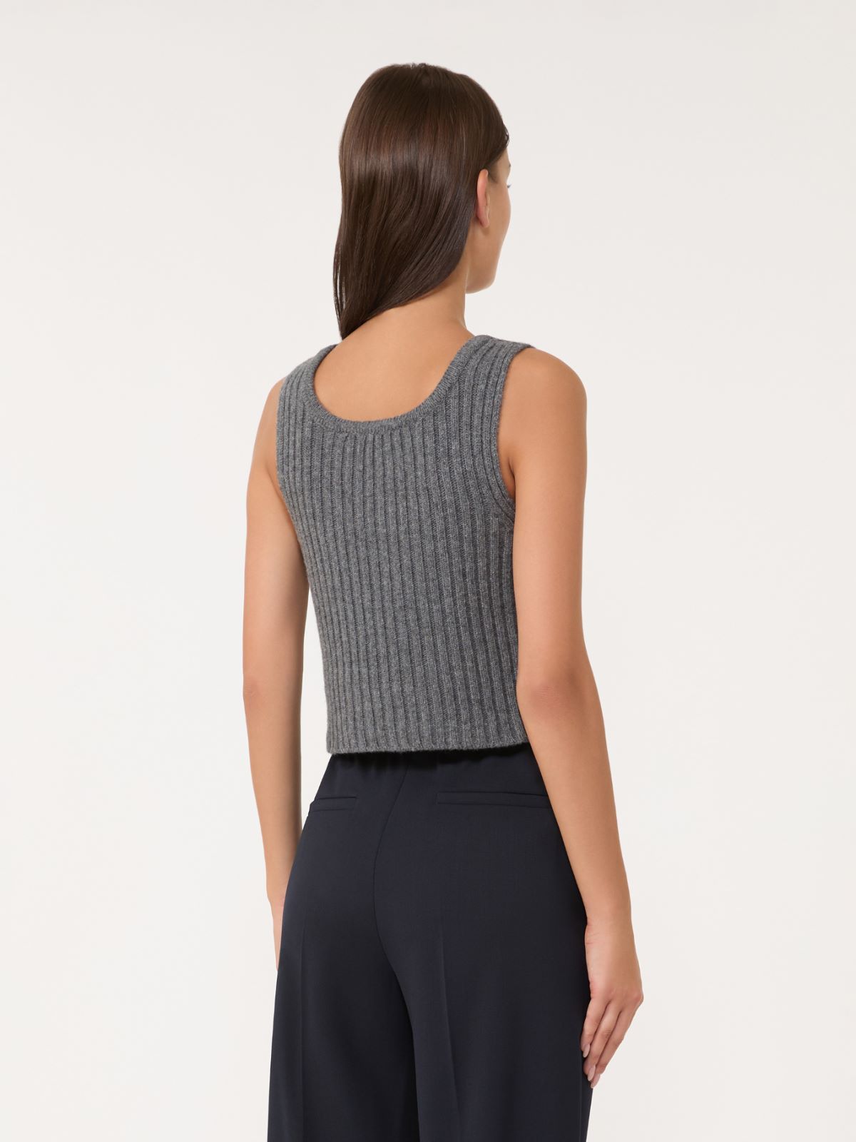 Wool knit top - DARK GREY - Weekend - 3