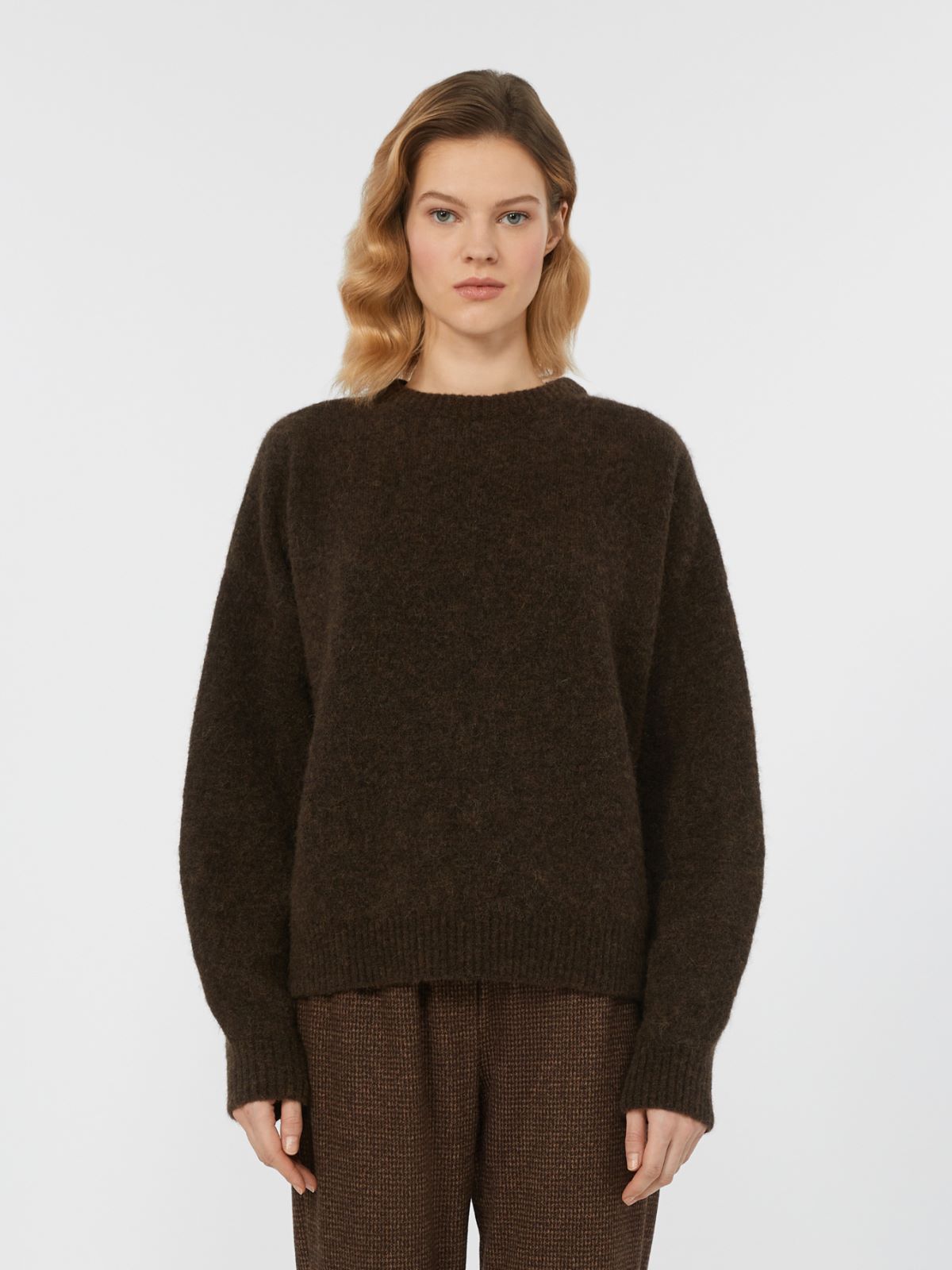 Alpaca and wool jumper - CHOCOLATE - Weekend - 2