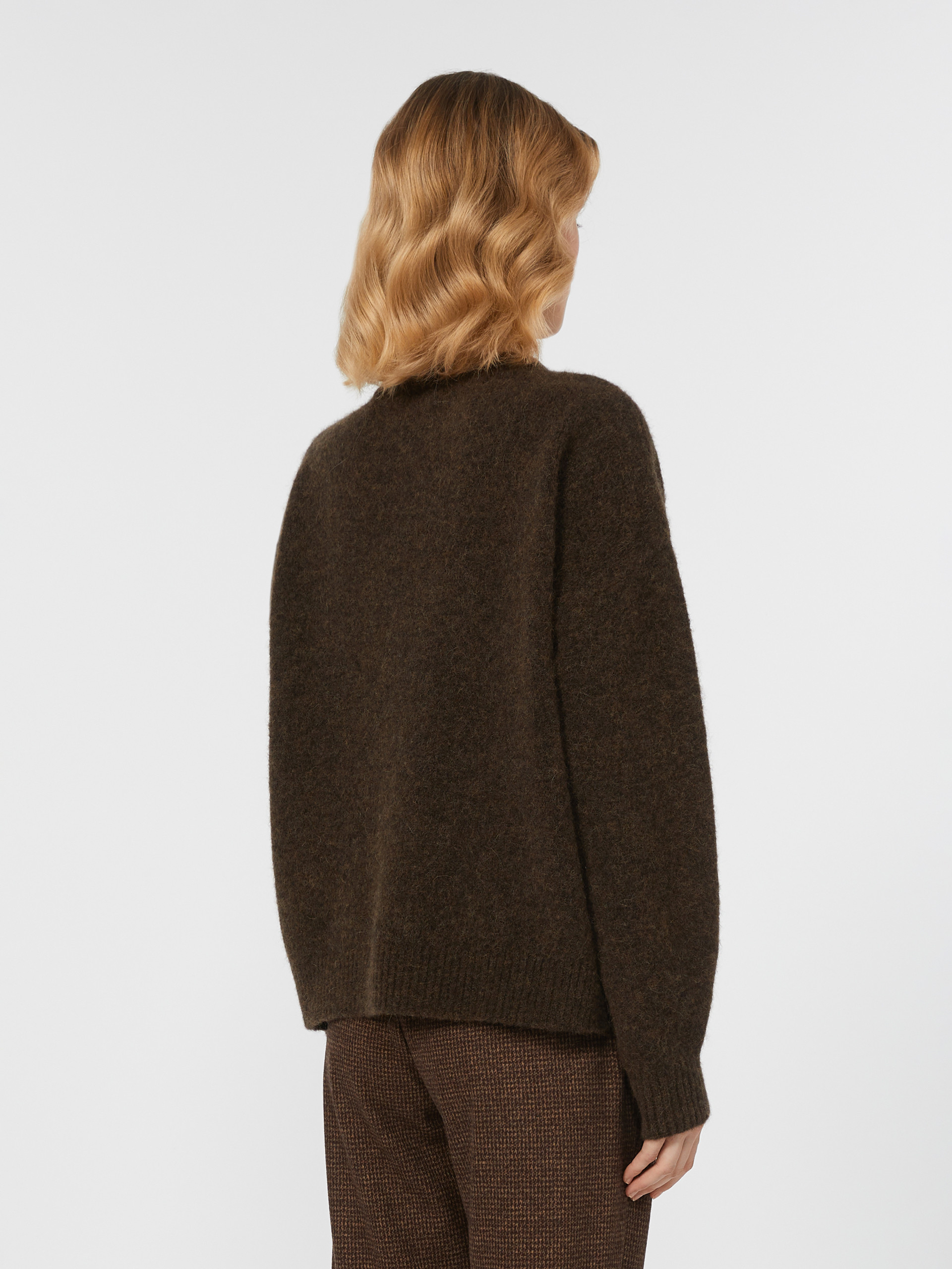 Alpaca and wool jumper - CHOCOLATE - Weekend Max Mara - 3