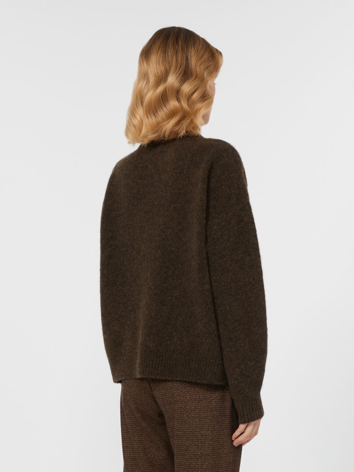 Alpaca and wool jumper - CHOCOLATE - Weekend - 3