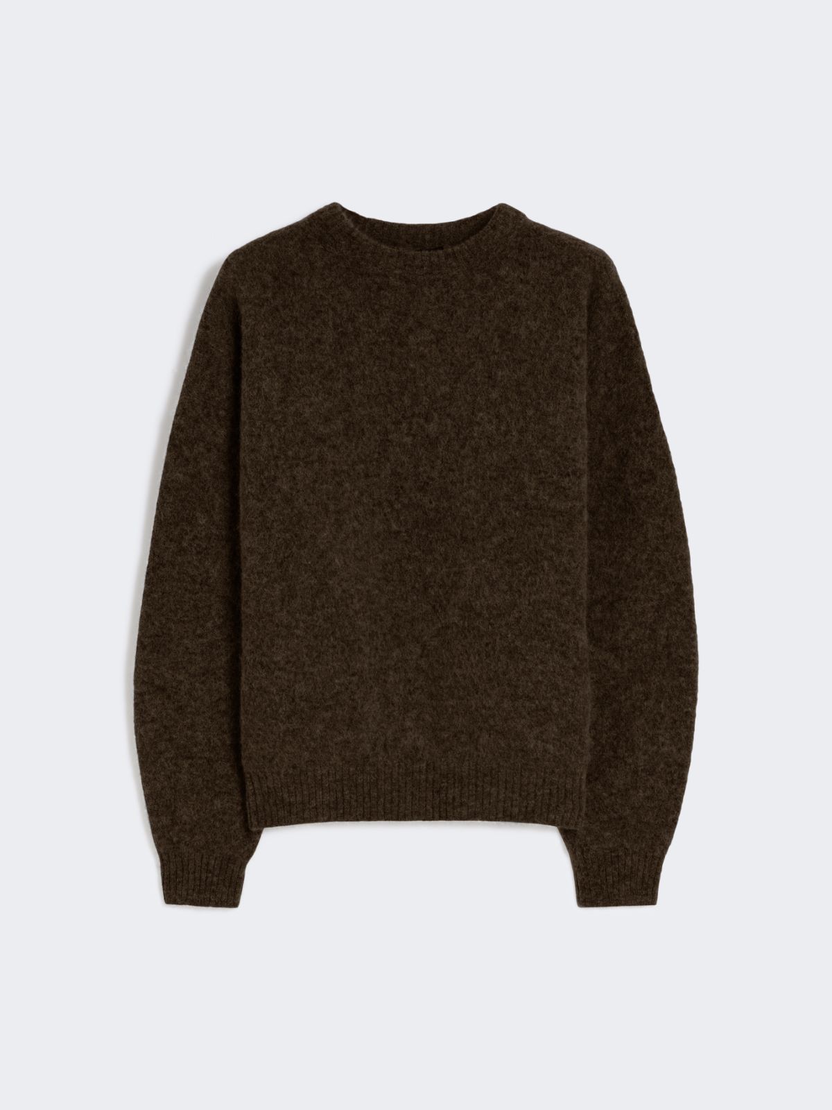 Alpaca and wool jumper - CHOCOLATE - Weekend - 5
