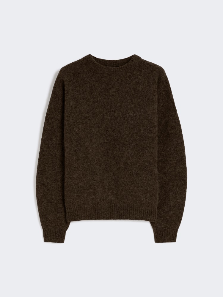 Alpaca and wool jumper - CHOCOLATE - Weekend - 6