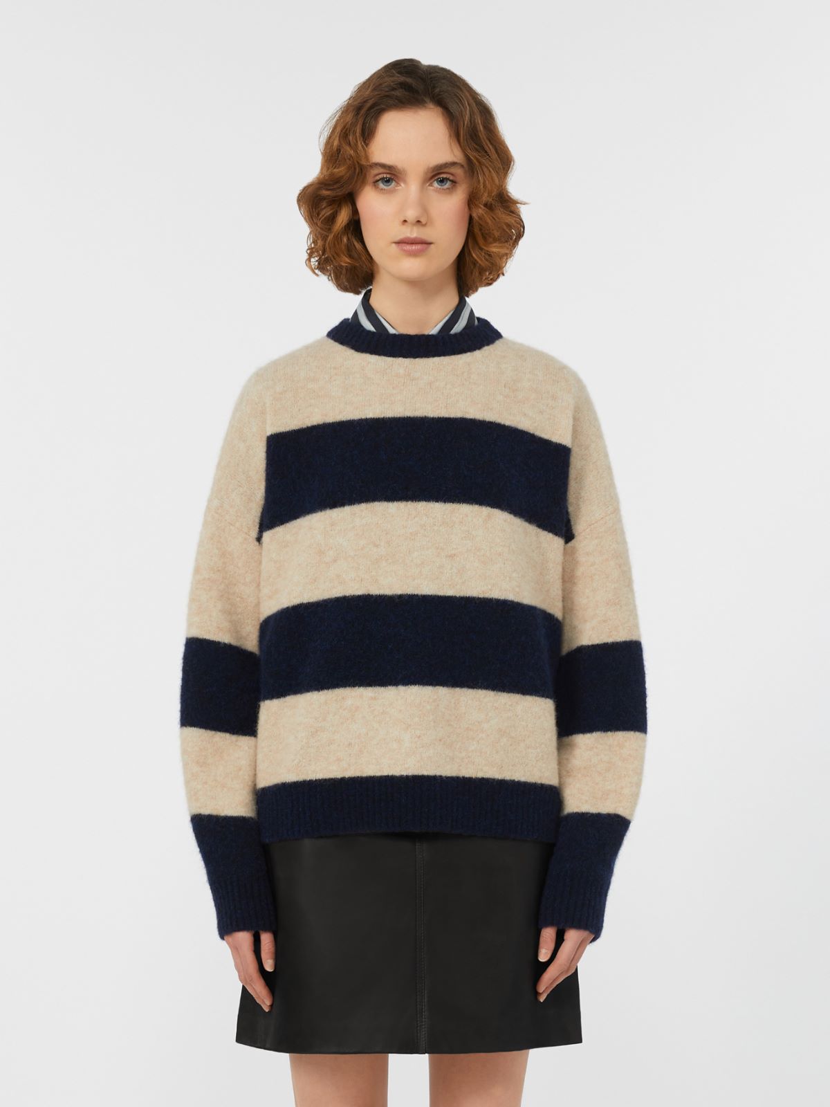 Alpaca and wool jumper - NAVY - Weekend - 2