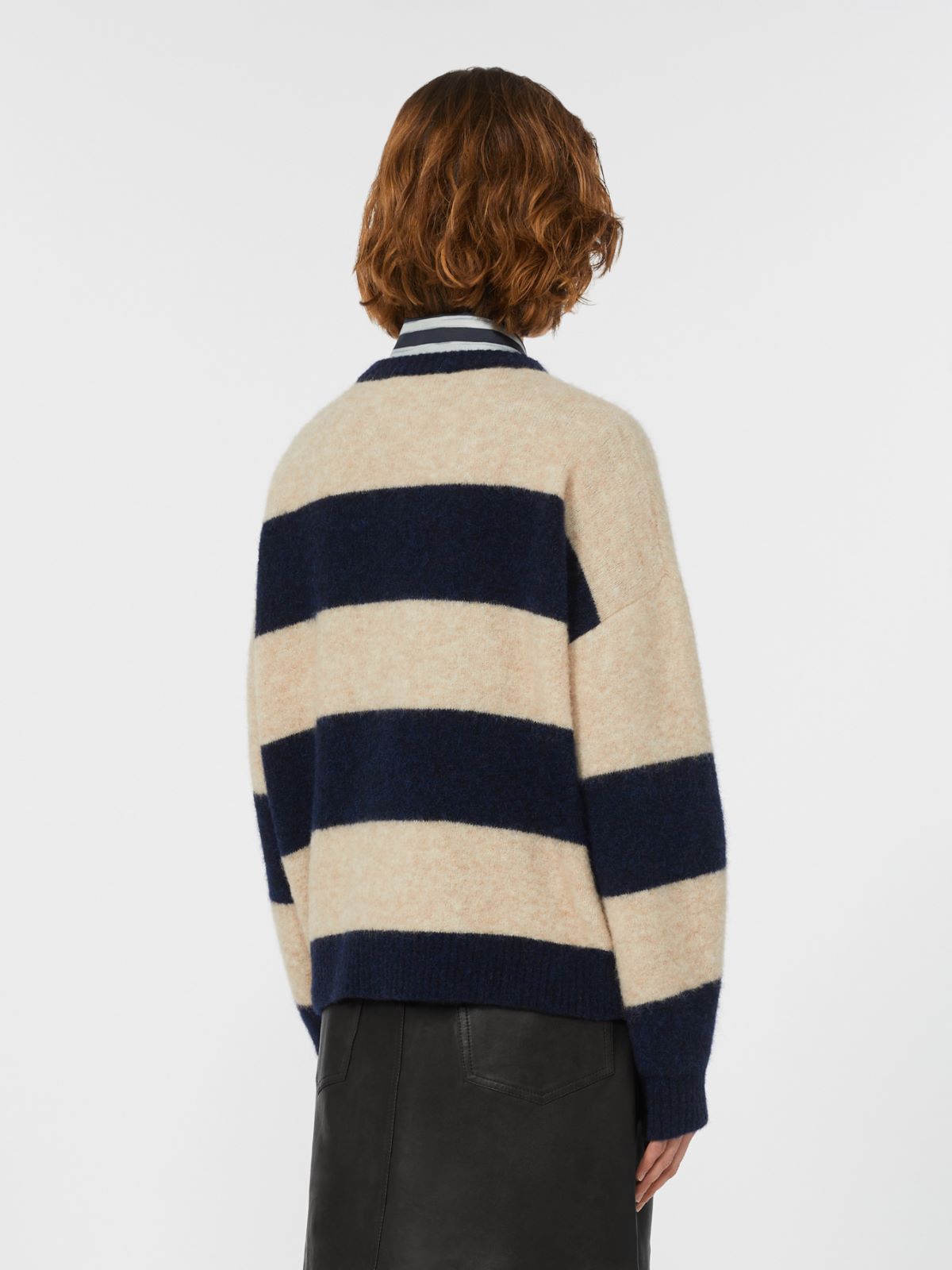 Alpaca and wool jumper - NAVY - Weekend - 3