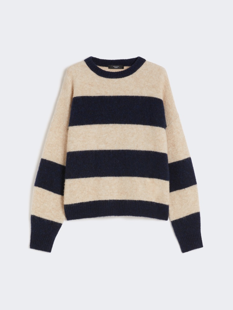Alpaca and wool jumper - NAVY - Weekend - 6