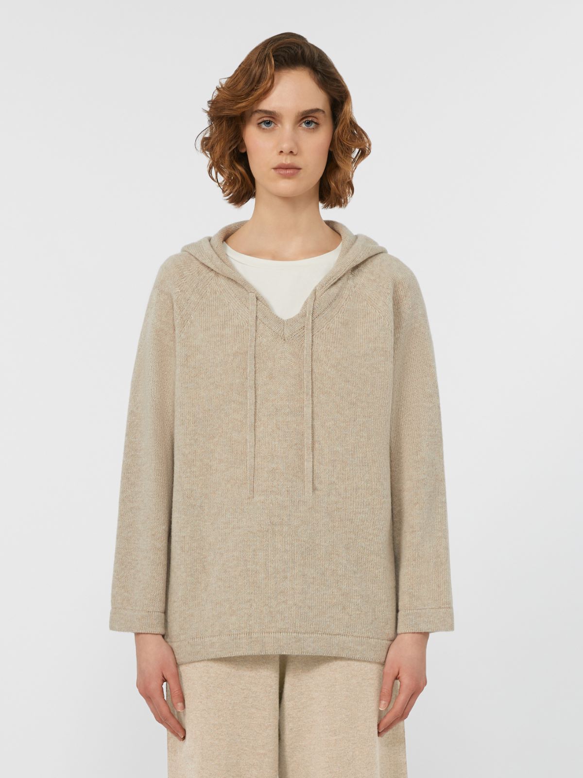 Wool knit sweatshirt - SAND - Weekend - 2