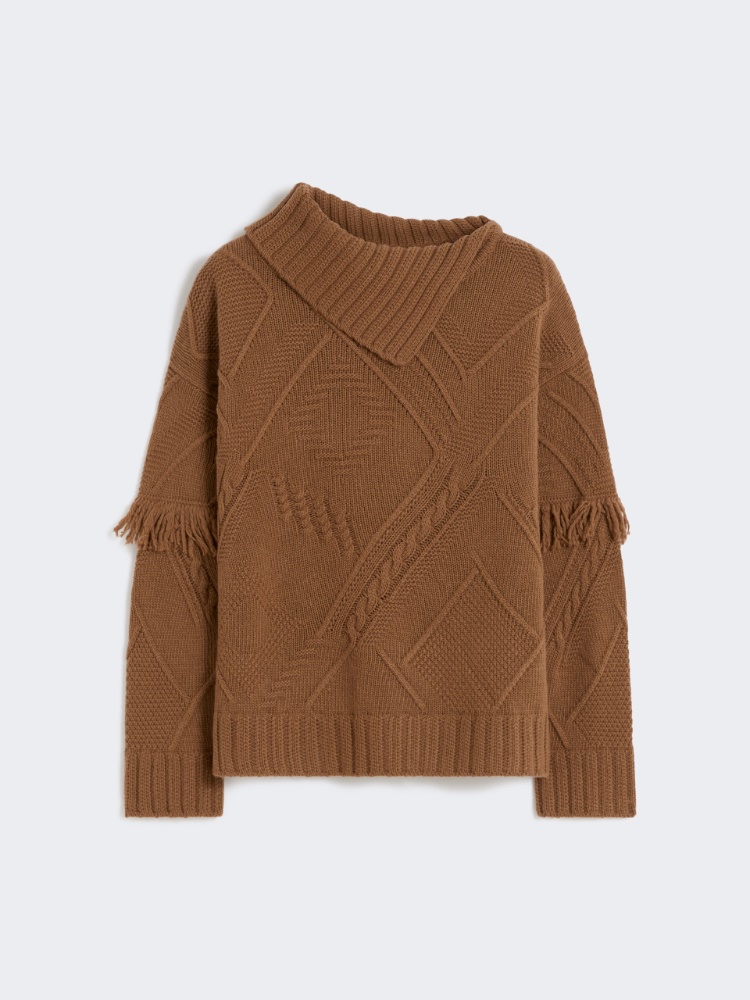 Pure wool yarn sweater - HAZELNUT BROWN - Weekend - 2