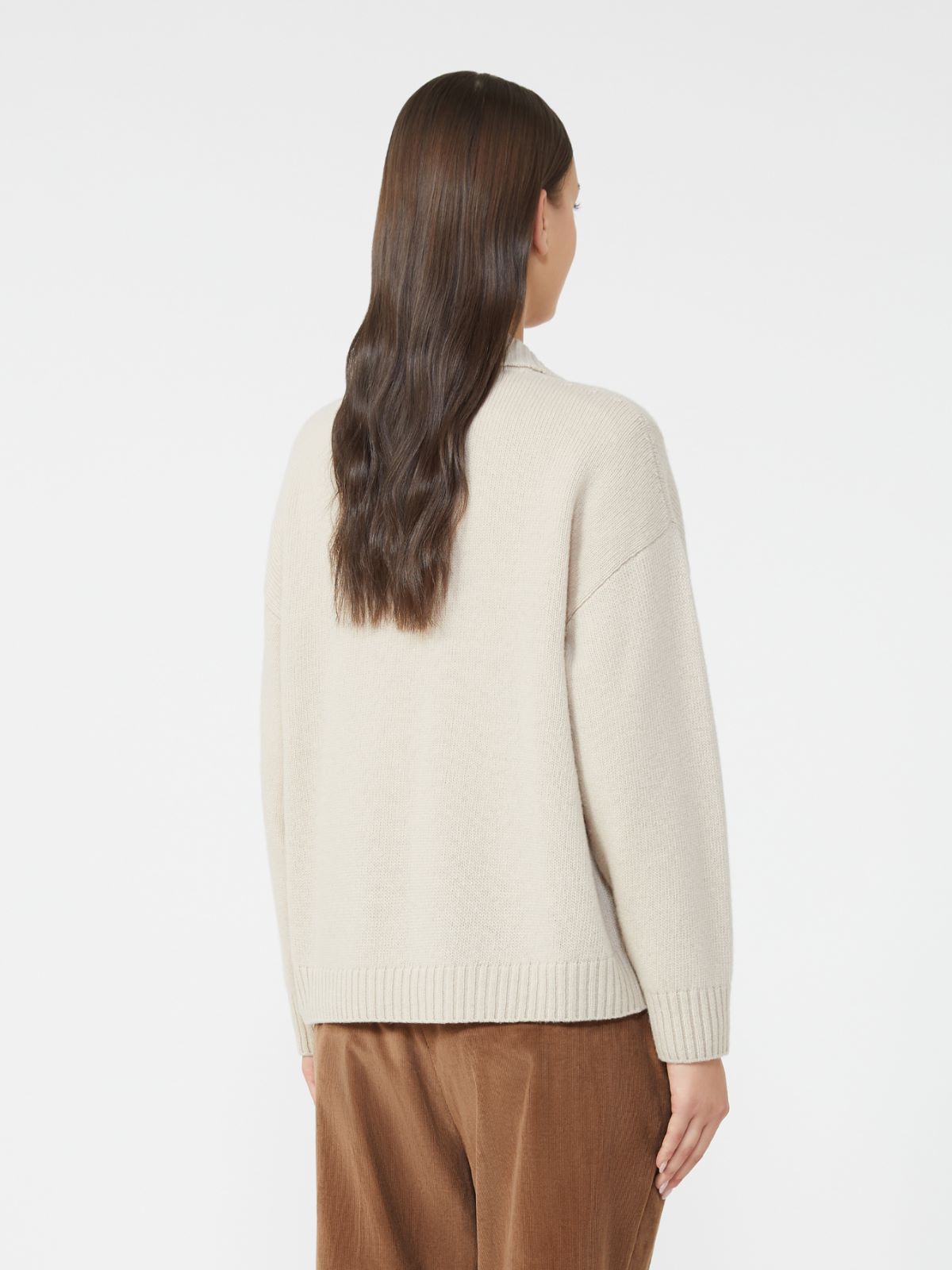Wool knit polo shirt - BEIGE - Weekend - 3