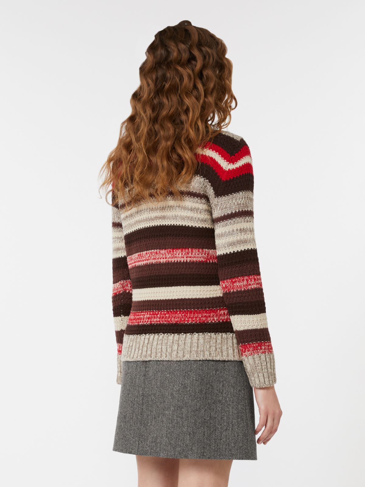 Ribbed wool knit jumper - RED - Weekend - 3